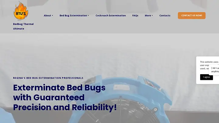 btu bed bug thermal regina